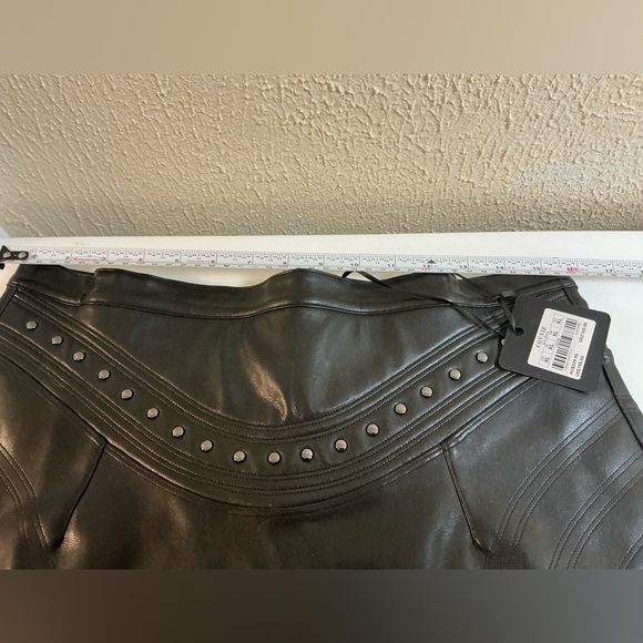 NWT Honey Birdette Connie Skirt XL – Black Faux Leather - Picture 9 of 11